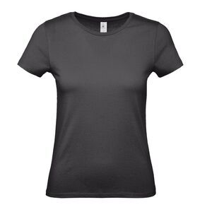 B&C Womens/Ladies E150 T-Shirt / Black Pure